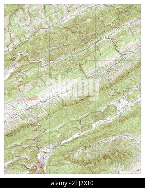Lee Valley, Tennessee, carte 1939, 1:24000, États-Unis d'Amérique par Timeless Maps, données U.S. Geological Survey Banque D'Images