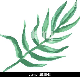 Laurek plomb aquarelle un élément sur fond blanc Illustration de Vecteur