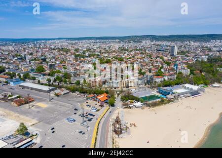 Vue aérienne de la ville bulgare de Varna Banque D'Images