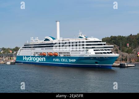 Concept de navire de ferry à pile à hydrogène Banque D'Images