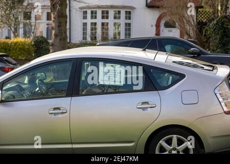 panneau indiquant que le catalyseur a déjà été volé Banque D'Images
