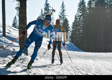 2/21/2021 - HOFER Lukas ITA pendant les Championnats du monde de l'IBU Biathlon - hommes 15km Mass Start, Biathlon à Pokljuka, Italie, février 21 2021 (photo par IPA/Sipa USA) Banque D'Images