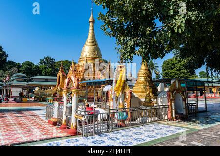 Pagode SU taung pyi, Myitkyina, état de Kachin, Myanmar Banque D'Images