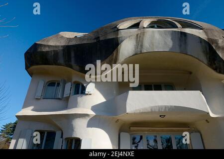 Maison résidentielle, architecte Rudolf Steiner, architecture anthroposophique, Goetheanum, Dornach, Canton de Soleure, Suisse Banque D'Images