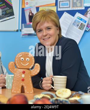 Premier ministre d'Écosse Nicola Sturgeon Banque D'Images