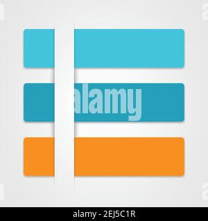 Ensemble de zones de texte de ruban 5 Illustration de Vecteur