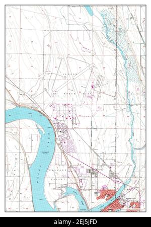 Moses Lake North, Washington, carte 1956, 1:24000, États-Unis d'Amérique par Timeless Maps, données U.S. Geological Survey Banque D'Images