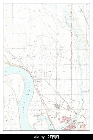 Moses Lake North, Washington, carte 1956, 1:24000, États-Unis d'Amérique par Timeless Maps, données U.S. Geological Survey Banque D'Images