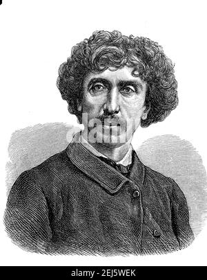 Charles Garnier, Charles Jean Louis Garnier, 6 novembre 1825 - 3 août 1898, est un architecte et écrivain français d'architecture historiciste / Charles Garnier, Charles Jean Louis Garnier, 6. Du 1825 au 3 novembre. Août 1898, war ein franzoesischer Architekt des Historismus und Architekturschriftsteller, Historisch, historique, numérique reproduction améliorée d'un original du 19ème siècle / digitale Reproduktion einer Originalvorlage aus dem 19. Jahrhundert, Banque D'Images