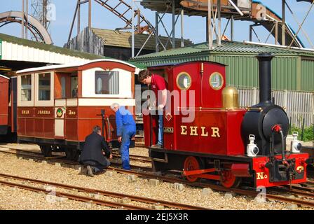 Hayling Light Railway, Hayling Island, Hampshire, Angleterre, Royaume-Uni Banque D'Images