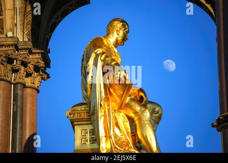 Le Prince Albert Memorial, Hyde Park, Kensington, Londres, Angleterre, Royaume-Uni Banque D'Images