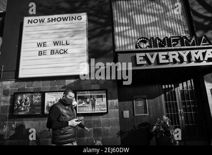 Royaume-Uni, Londres, Cinemas à travers le Royaume-Uni à fermer en réponse à coronavirus, Everyman plus petites chaînes de palais de justice sont également fermées . Banque D'Images