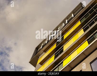 Sydney, Nouvelle-Galles du Sud, Australie. 14 février 2021. Hôpital Royal North Shore à St Leonards. RNSH est un important hôpital d'enseignement public Banque D'Images