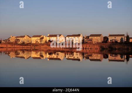 South Elgin, Illinois, États-Unis. Reflet du rêve américain. La propriété demeure un objectif de la plupart des familles américaines. Banque D'Images