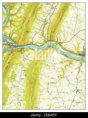 Harpers Ferry, Virginie-Occidentale, carte 1953, 1:24000, Etats-Unis d'Amérique par Timeless Maps, données U.S. Geological Survey Banque D'Images