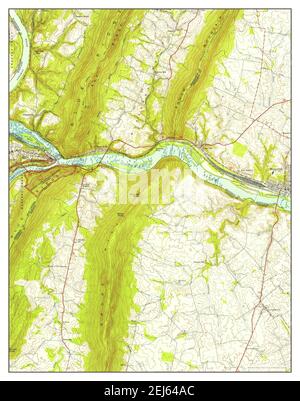 Harpers Ferry, Virginie-Occidentale, carte 1955, 1:24000, Etats-Unis d'Amérique par Timeless Maps, données U.S. Geological Survey Banque D'Images