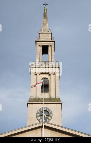 Église de Saint-Jean avec tous les Saints Waterloo par Francis Bedford Banque D'Images