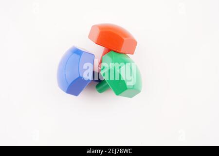 mosaïque colorée sur fond blanc Banque D'Images