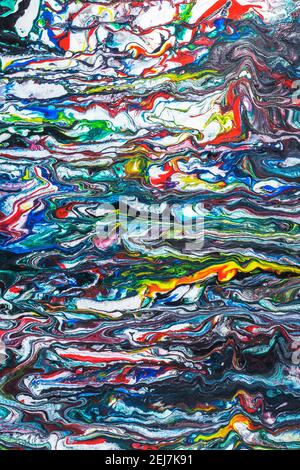 Arrière-plan abstrait de motif de peinture d'art fluide Banque D'Images