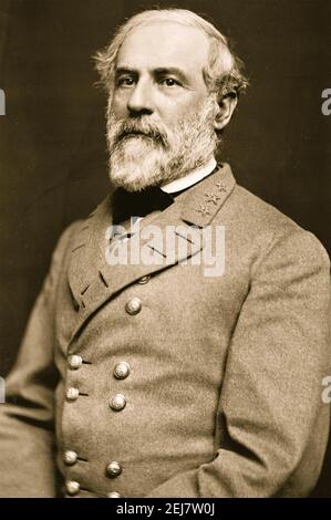 ROBERT E. LEE (1807-1870) Confédéré général américain en mars 1864 Banque D'Images