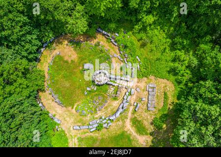 Mishkova niva ruines près de la ville de Malko Tarnovo en Bulgarie Banque D'Images