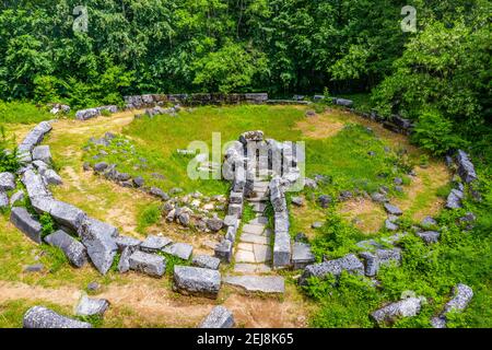 Mishkova niva ruines près de la ville de Malko Tarnovo en Bulgarie Banque D'Images