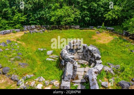 Mishkova niva ruines près de la ville de Malko Tarnovo en Bulgarie Banque D'Images