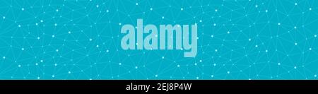 Arrière-plan technologique du réseau. Concept de médias sociaux. Motif sans couture avec points connectés. Illustration vectorielle. Illustration de Vecteur