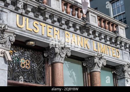 Extérieur de la succursale d'Ulster Bank à Patrick Street, Cork, Irlande. Banque D'Images