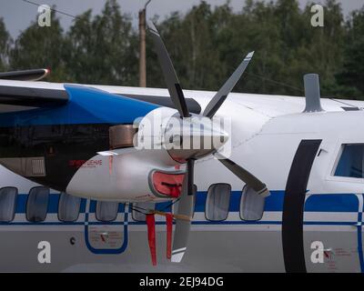 Moscou, Russie - 29 août 2020 : exposition des avions terrestres du Forum militaire et technique international Army-2020. Banque D'Images