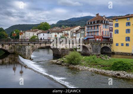 Saint Girons, Ariège (Occitanie, France) ESP: Saint Girons, Ariège (Occitania, Francia) FR: Saint Girons, Ariège (Occitanie, France) Banque D'Images