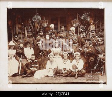 Les Romanov : la famille de l'empereur Alexandre III Musée : COLLECTION PRIVÉE. Auteur: Neuilly-sur-Seine photo studio de Jongh frères. Banque D'Images