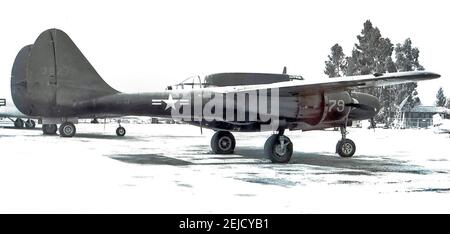 318e Escadron de chasseurs Northrop P-61B-20-NO veuve noire, 1947 Banque D'Images