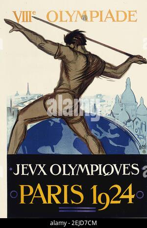 Les Jeux Olympiques d'été 1924 à Paris. Musée : COLLECTION PRIVÉE. Auteur: Orsi. Banque D'Images