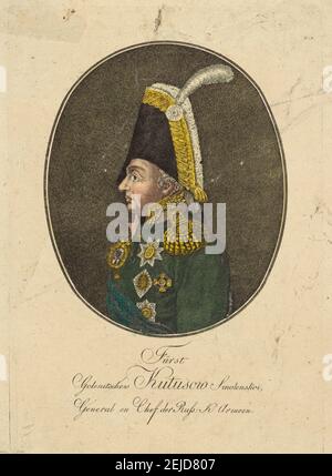 Portrait du maréchal Prince Mikhail Kutuzov (1745-1813). Musée : COLLECTION PRIVÉE. AUTEUR: JOHANN HIERONYMUS LOESCHENKOHL. Banque D'Images