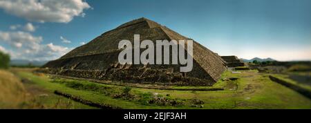 Site archéologique des pyramides de Teotihuacan dans la vallée du Mexique Banque D'Images