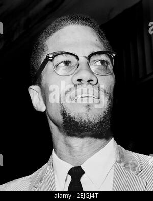 Malcolm X, portrait,1964 Banque D'Images