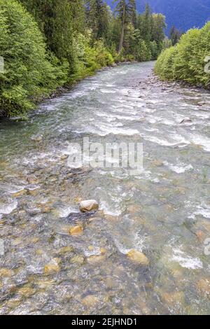 La rivière Coquihalla ne de Hope, Colombie-Britannique, Canada Banque D'Images