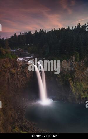 Snoqualmie Falls Banque D'Images