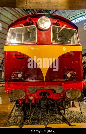 Cultra, Irlande du Nord. 3 mai 2016. CIÉ Bobo Diesel (1970) au Musée folklorique et de transport d'Ulster à Cultra, en Irlande du Nord. Banque D'Images