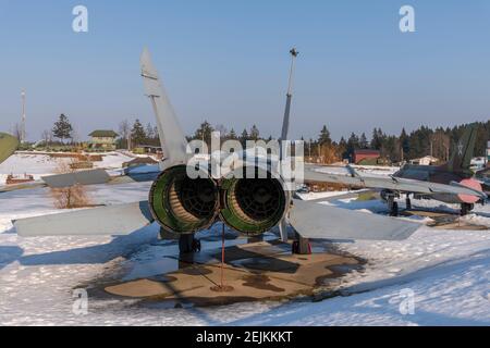 Véhicules militaires, complexe culturel historique, Minsk, Bélarus Banque D'Images