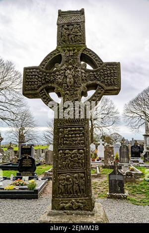 Tymullen, Irlande. 4 mai 2016. Monasterboice est près de Drogheda, et il a été fondé au 5ème siècle par Saint Bhuithe. Banque D'Images