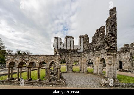 Tymullen Village, Irlande. 4 mai 2016. L''ancienne abbaye de Mellifont est une abbaye cistercienne située à proximité de Drogheda dans le comté de Louth, en Irlande. Banque D'Images