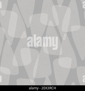 Motif d'arrière-plan de texture abstraite en gris, répétition vectorielle sans couture superposée de triangles texturés dessinés à la main. Illustration de Vecteur