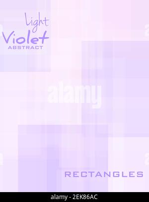 Arrière-plan abstrait subtil avec rectangles violets clairs translucides. Motif graphique vectoriel minimal simple Illustration de Vecteur