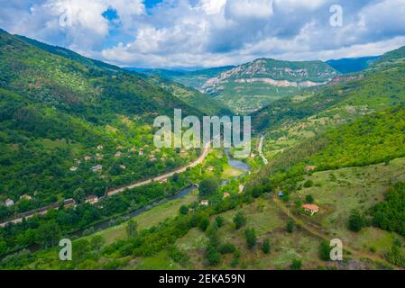 Gorge de la rivière Iskar en Bulgarie Banque D'Images