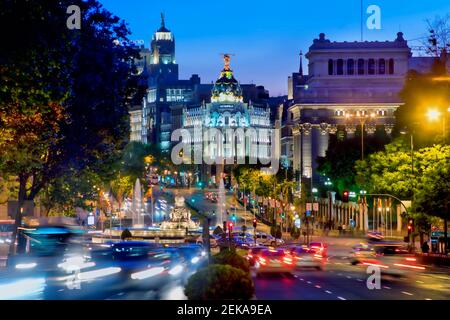 plaza de la Cibeles Madrid Banque D'Images