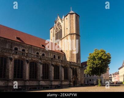 Allemagne, Basse-Saxe, Brunswick, extérieur de la cathédrale de Brunswick Banque D'Images