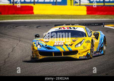 66 Fannin Jody (gbr), Hutchison Finlay (gbr), Abbott Hunter (gbr), JMW Motorsport, Ferrari 488 GTE Evo, action pendant les 2020 4 heures de Spa-Francorchamps, 2e tour de la série européenne le Mans 2020, du 7 au 9 août 2020 sur le circuit de Spa-Francorchamps, à Francorchamps, Belgique - photo François Flamand / DPPI Banque D'Images