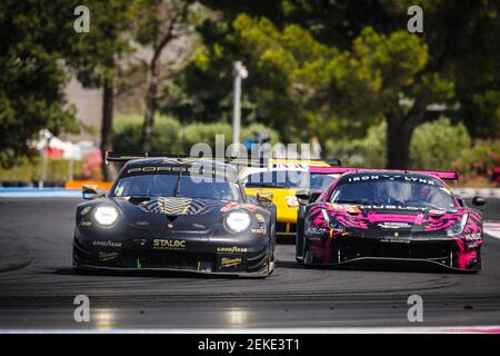 77 Ried Christian (deu), Beretta Michele (ita), Picariello Alessio (bel), Dempsey - Proton Racing, Porsche 911 RSR, action pendant les 2020 4 heures du Castellet, 1er tour de la série européenne le Mans 2020, du 17 au 19 juillet 2020 sur le circuit Paul Ricard, à le Castellet, France - photo François Flamand / DPPI Banque D'Images